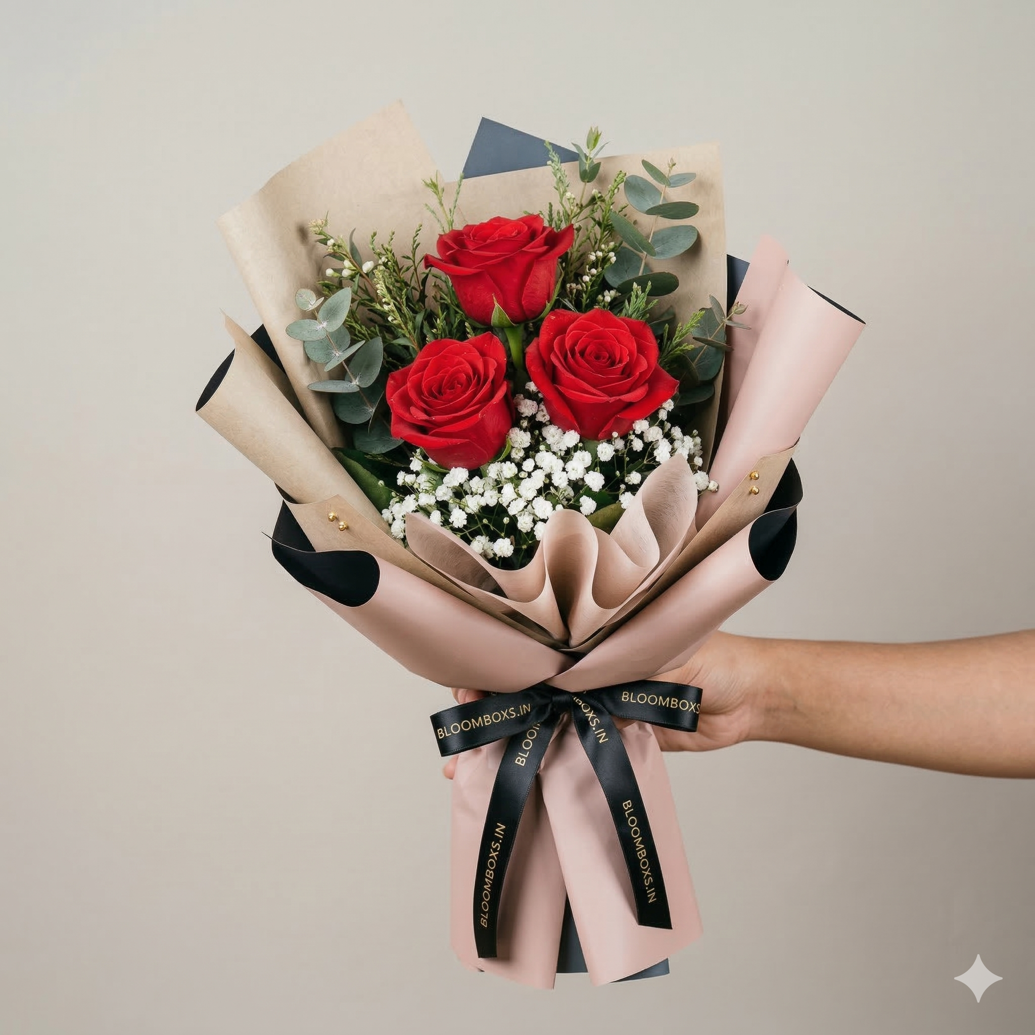 Scarlet Red Rose Bouquet | Premium Romantic Roses Delivery in Delhi NCR