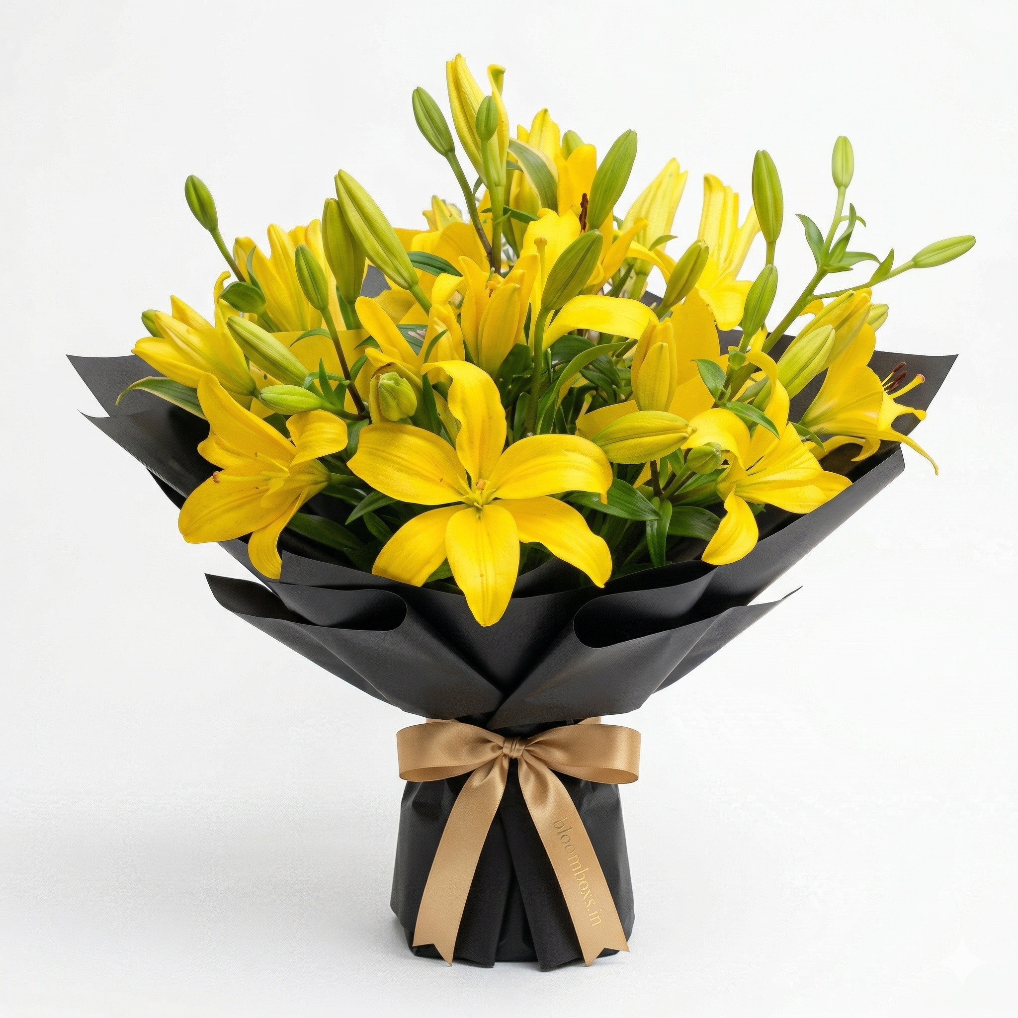 Bouquet of Yellow Lilies same day delivery 