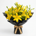 Bouquet of Yellow Lilies | 20 Stems Yellow Lilies Bouquet | Same Day Flower Delivery in Delhi NCR | Bloomboxs.in