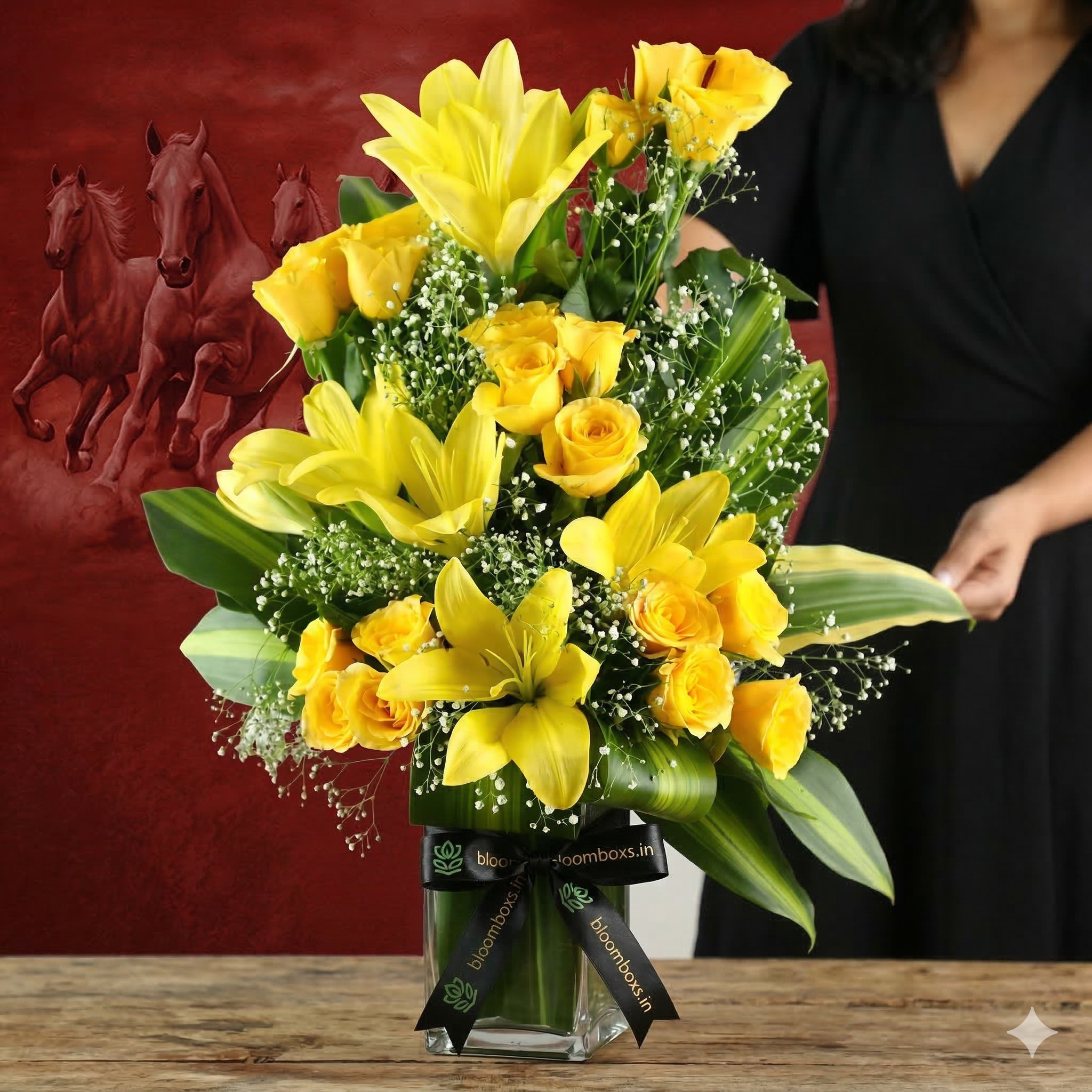 Elegant Rose Lily Bloom
