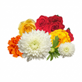 Fresh Mixed Pooja Flowers for Hindu Worship and Ritual Offerings